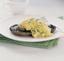 Scrambled Eggs with Mushrooms and Chives