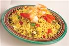 Curried Pearl Couscous and Prawn Salad