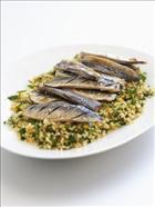 Grilled Sardines with Moroccan Couscous