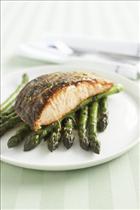 Chargrilled Salmon with Asparagus, Lemon & Anchovy